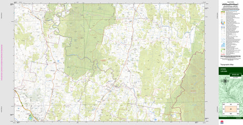 Kydra 8725-2S Topographic Map 1:25k