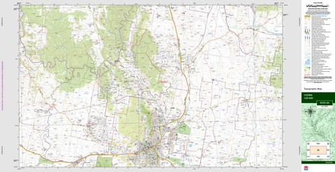Cooma 8725-4S Topographic Map 1:25k