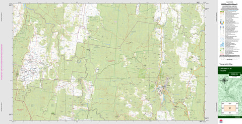Captains Flat 8726-1N Topographic Map 1:25k