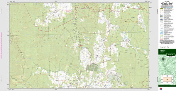 Tinderry 8726-1S Topographic Map 1:25k