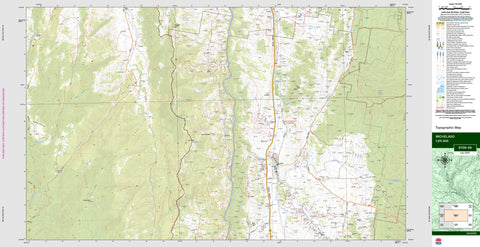 Michelago 8726-4S Topographic Map 1:25k