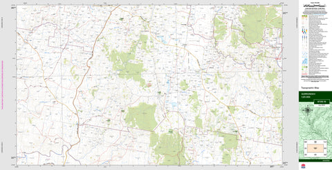 Gurrundah 8728-1S Topographic Map 1:25k