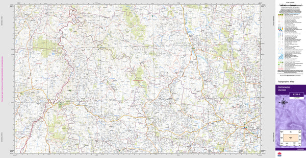 Crookwell 8729-S Topographic Map 1:50k