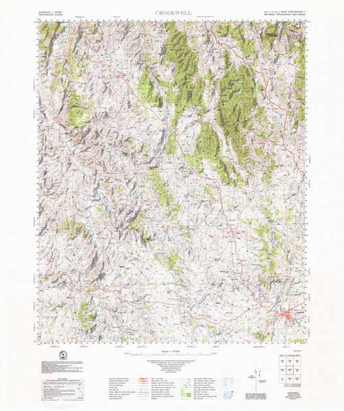 8729 Crookwell 1:100k Topographic Map