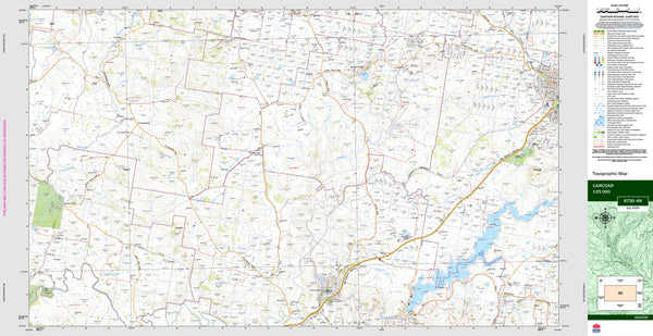 Carcoar 8730-4N Topographic Map 1:25k