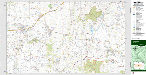 Mandurama 8730-4S Topographic Map 1:25k