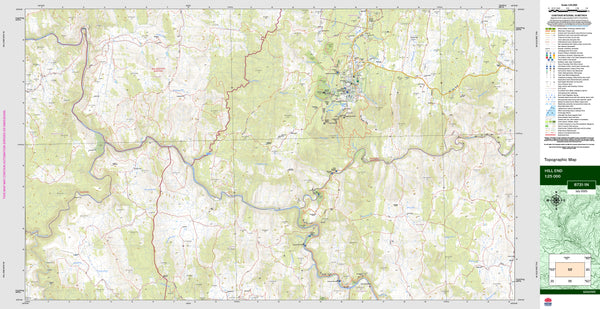Hill End 8731-1N Topographic Map 1:25k