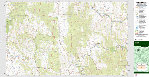 Gowan 8731-1S Topographic Map 1:25k