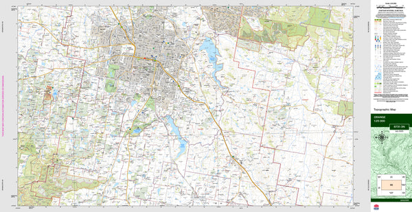 Orange 8731-3N Topographic Map 1:25k