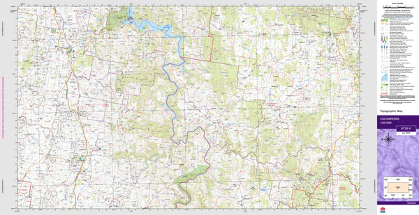 Euchareena 8732-S Topographic Map 1:50k