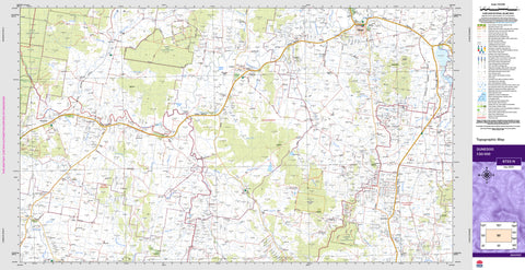 Dunedoo 8733-N Topographic Map 1:50k