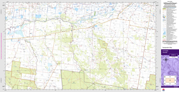 Cuttabri 8737-S Topographic Map 1:50k