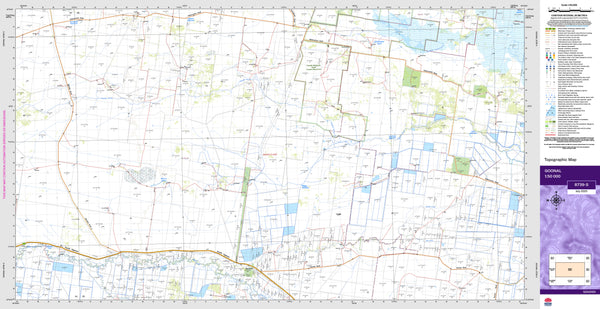 Goonal 8739-S Topographic Map 1:50k