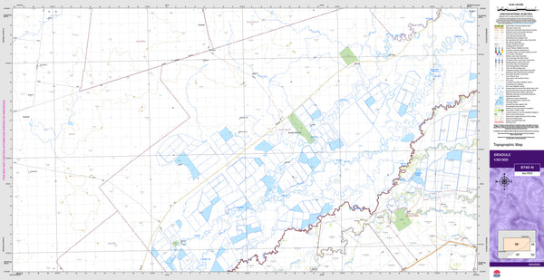 Gradule 8740-N Topographic Map 1:50k