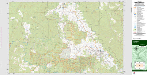 Burragate 8823-4N Topographic Map 1:25k