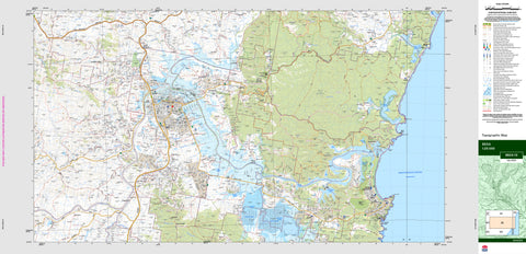 Bega 8824-1S Topographic Map 1:25k