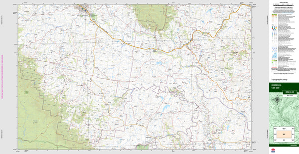 Bemboka 8824-4S Topographic Map 1:25k