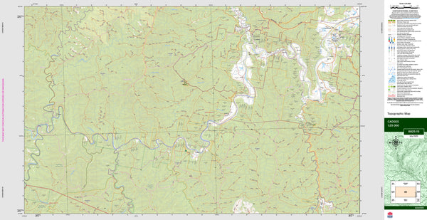 Cadgee 8825-1S Topographic Map 1:25k