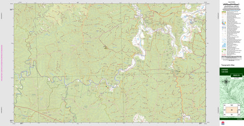 Cadgee 8825-1S Topographic Map 1:25k