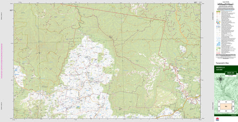 Wandella 8825-2N Topographic Map 1:25k