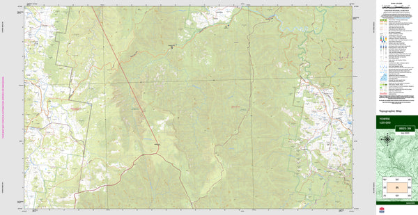 Yowrie 8825-3N Topographic Map 1:25k