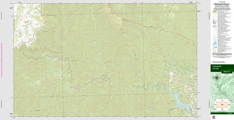 Puen Buen 8825-3S Topographic Map 1:25k