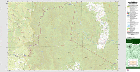 Belowra 8825-4S Topographic Map 1:25k
