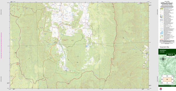 Snowball 8826-3S Topographic Map 1:25k
