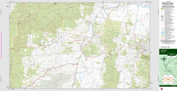 Bendoura 8826-4N Topographic Map 1:25k