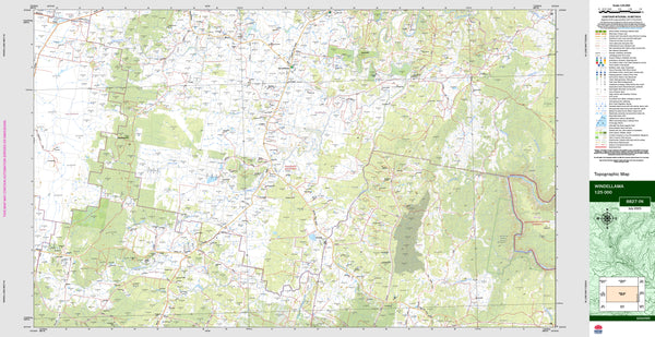 Windellama 8827-1N Topographic Map 1:25k