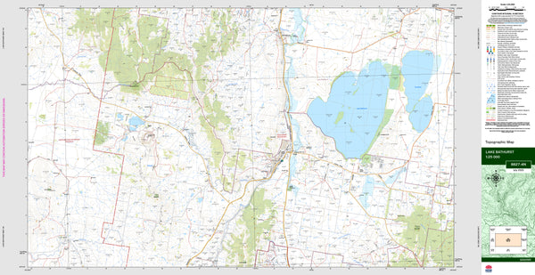 Lake Bathurst 8827-4N Topographic Map 1:25k