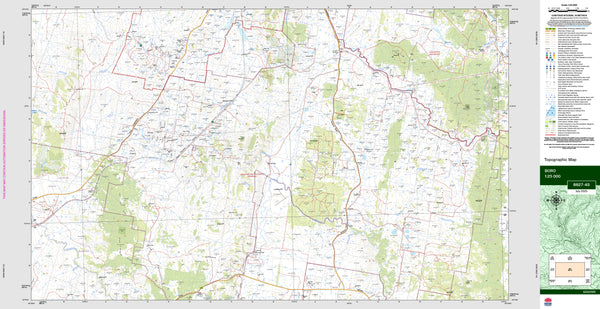 Boro 8827-4S Topographic Map 1:25k