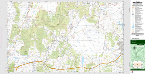 Towrang 8828-1S Topographic Map 1:25k