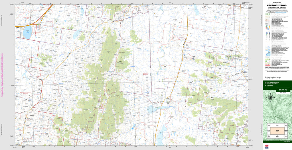 Inveralochy 8828-3S Topographic Map 1:25k | Mapworld