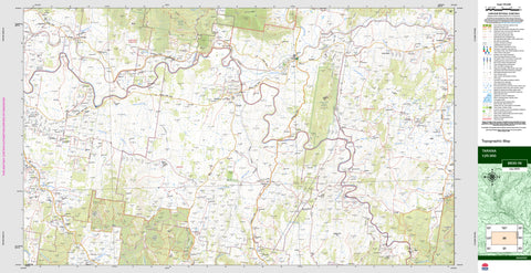 Tarana 8830-1N Topographic Map 1:25k
