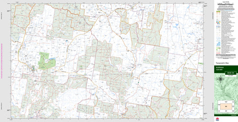 Burraga 8830-3S Topographic Map 1:25k