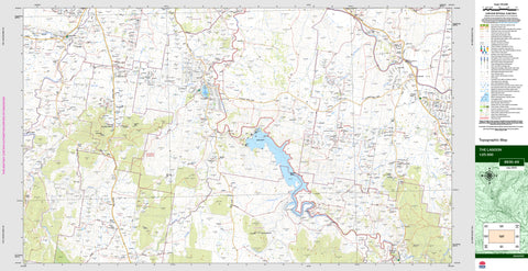The Lagoon 8830-4N Topographic Map 1:25k