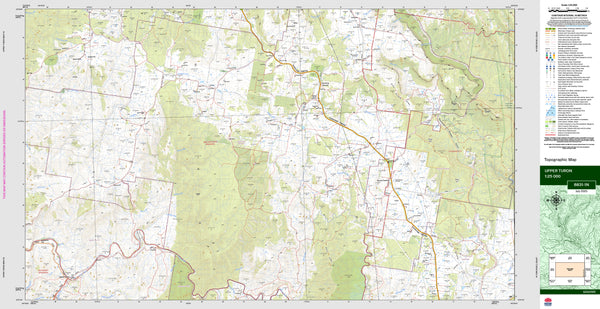 Upper Turon 8831-1N Topographic Map 1:25k
