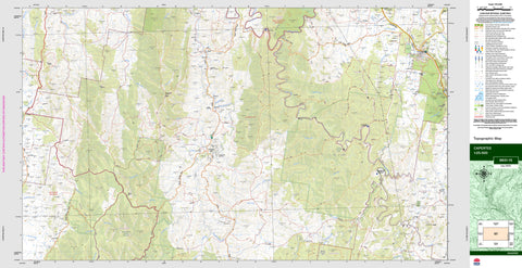 Capertee 8831-1S Topographic Map 1:25k