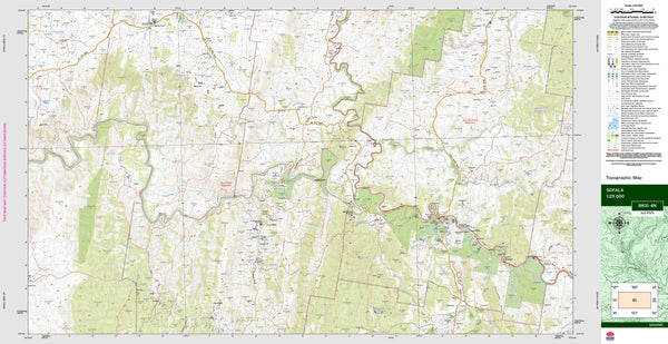 Sofala 8831-4N Topographic Map 1:25k