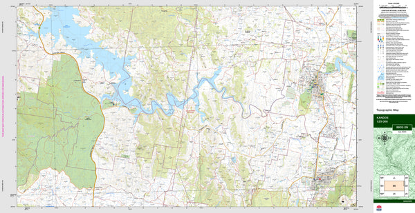 Kandos 8832-2N Topographic Map 1:25k