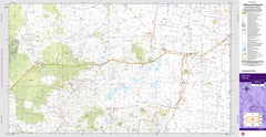 Mullaley 8835-N Topographic Map 1:50k