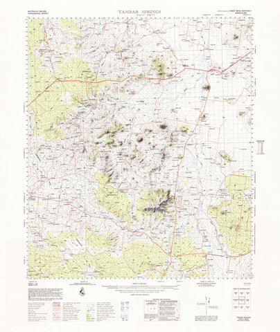 8835 Tambar Springs 1:100k Topographic Map