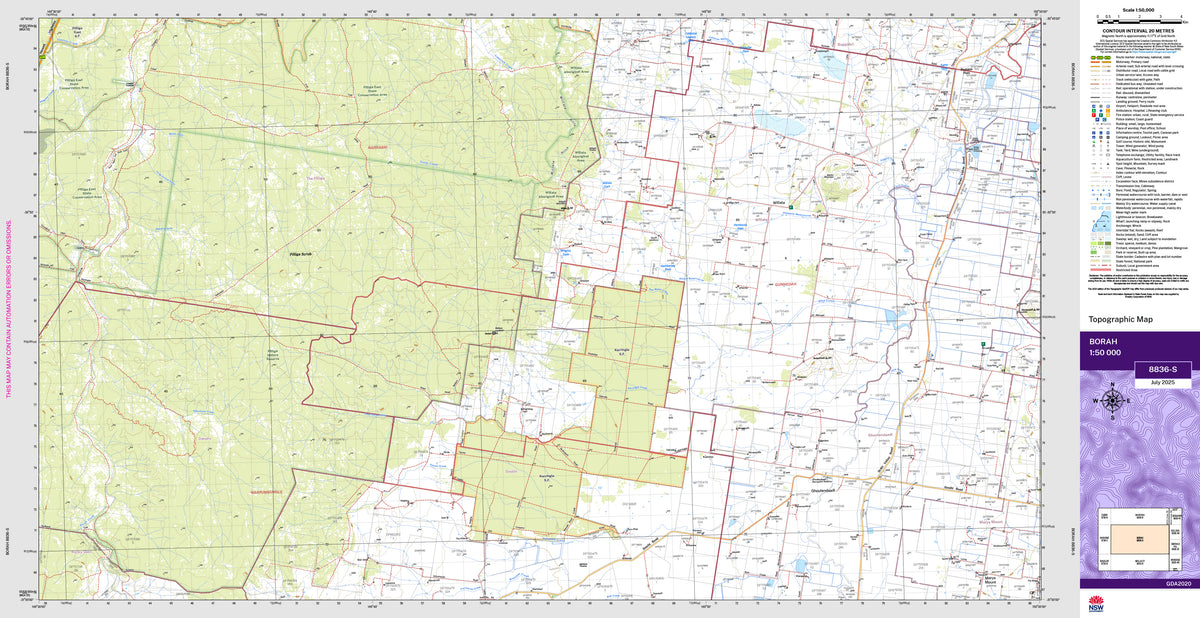 Borah 8836-S Topographic Map 1:50k | Mapworld