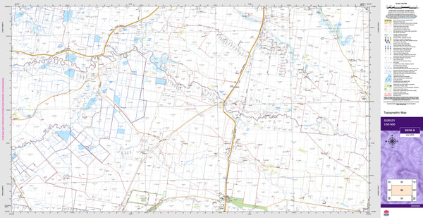 Gurley 8838-N Topographic Map 1:50k