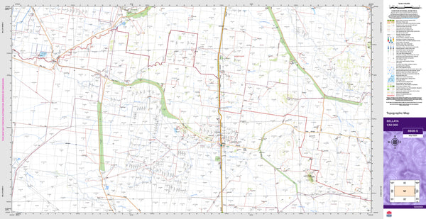 Bellata 8838-S Topographic Map 1:50k