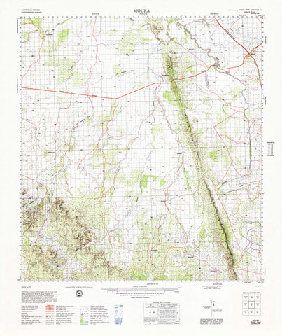 8848 Moura 1:100k Topographic Map