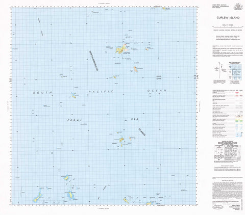 8854 Curlew Island 1:100k Topographic Map