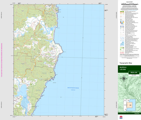 Murrah 8924-4N Topographic Map 1:25k