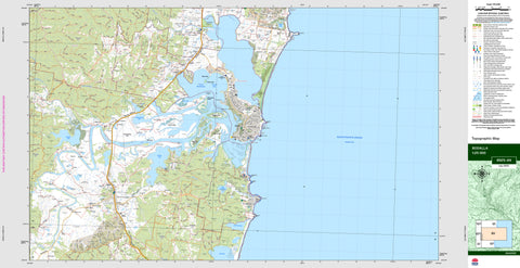 Bodalla 8925-4N Topographic Map 1:25k
